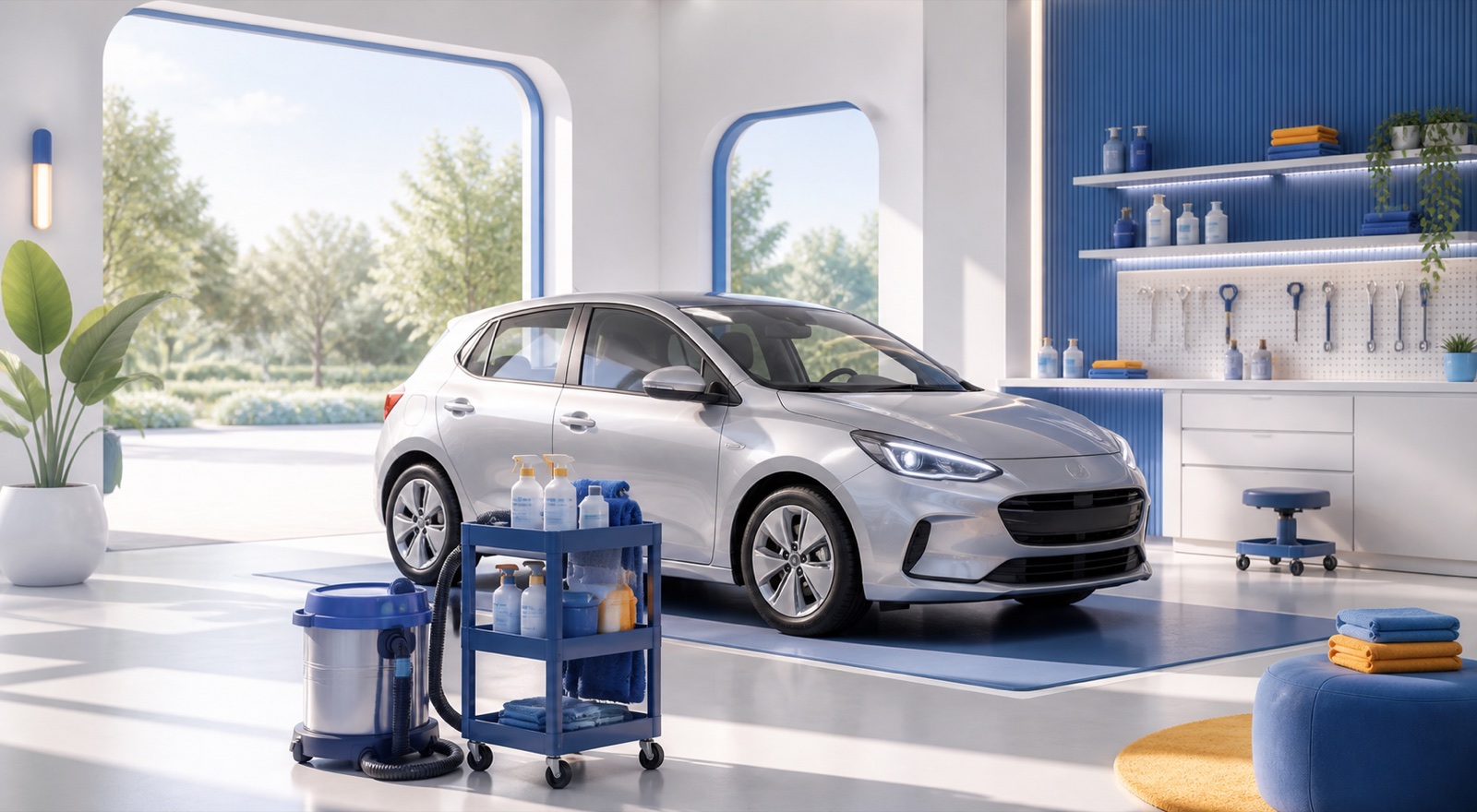 Illustrated automotive studio